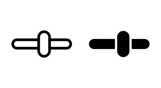Slider Control Icons, Interface Elements, Settings Adjustment, Control Knob