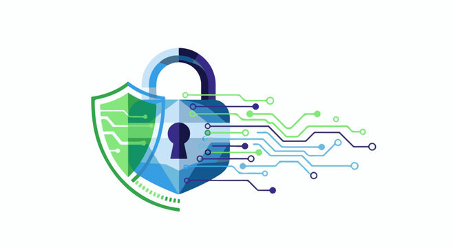 Digital security shield and lock with circuit board connections