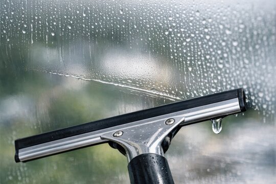 A close-up view of a window frame with a faint squeaking sound, great for demonstrating home maintenance or DIY projects