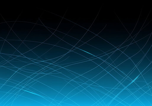 Futuristic Action Event with Digital Lines in a Technological Environment
