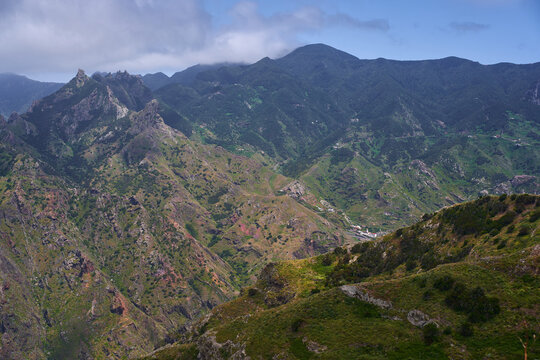 Afur hamlet nestled in Anaga valley