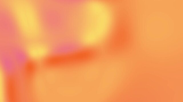  Blurred multicolored mesh gradient background. Soft gradient bacground with four orange shades color crossing together. Fluid liquid colored smooth animation.