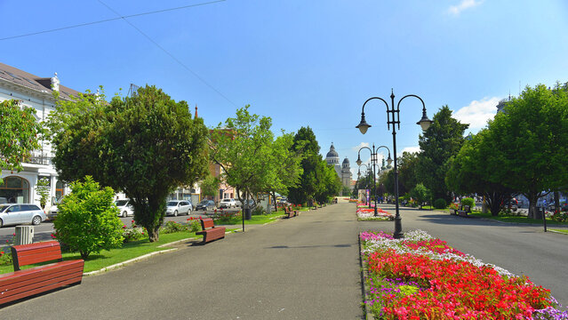 Trandafirilor Square, in the centre of Targu Mures, Transylvania, was completely deserted on that hot June morning.