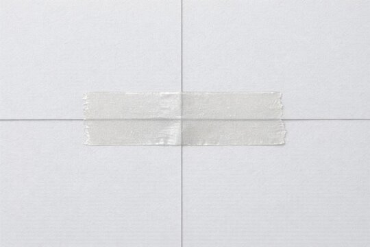 A piece of paper with notes or reminders taped to an office wall