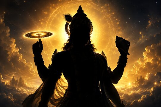 Lord Vishnu on Vaikunth Ekadashi, Krishna/Krushna Janmashtami, Ram Navami, Narsimha Jayanti, Onam, Ekadashi Vrat, Ananta Chaturdashi, Tulasi Vivah, Nirjala Ekadashi, Varah Jayanti, Aashadhi Ekadashi
