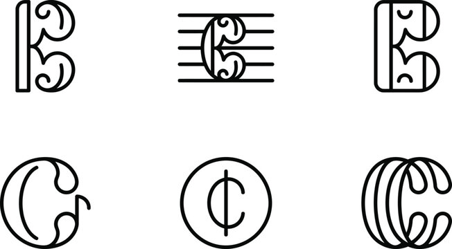 Black crescent moon shape vector illustration