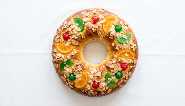 Epiphany cake Roscon de Reyes