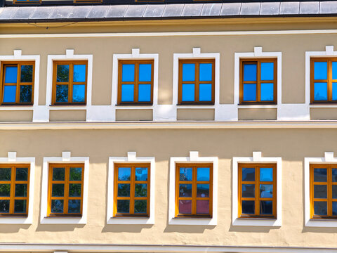 Windows on the building.