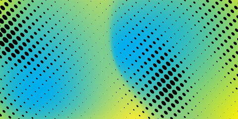Naklejka premium Abstract Vibrant Halftone Dots Abstract Background With Retro Pop Art pattern Gradient And Dynamic Color Texture modern