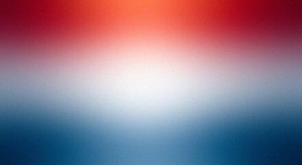 Obraz premium Soft gradient background with blue red and white colors blending smoothly Grainy Noise Texture Design for Retro Poster Header and Web Backdrop