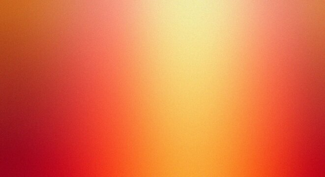 Sunset sky with warm orange and red gradient colors at dusk Grainy Noise Texture Design for Retro Poster Header and Web Backdrop
