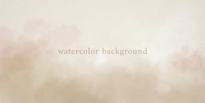 Abstract watercolor art background template. brown beige watercolor backdrop empty space for text, banner, presentation or product display graphic design