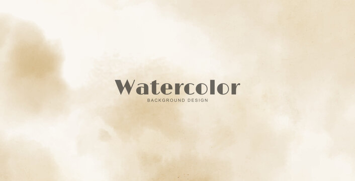Abstract watercolor art background template. brown beige watercolor backdrop empty space for text, banner, presentation or product display graphic design