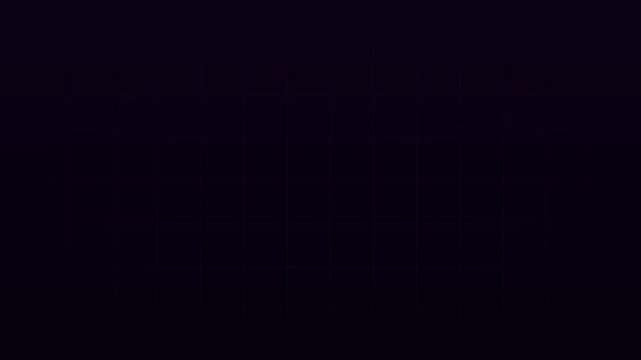 Dark perspective grid pattern on black background layout. Technology matrix coordinate symbol for corporate presentation design. Animated geometry graphics.