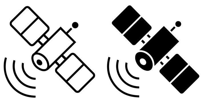 satellite communication vector icon