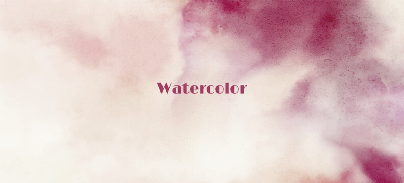 Abstract watercolor art background template. purple brown beige watercolor backdrop empty space for text, banner, presentation or product display graphic design
