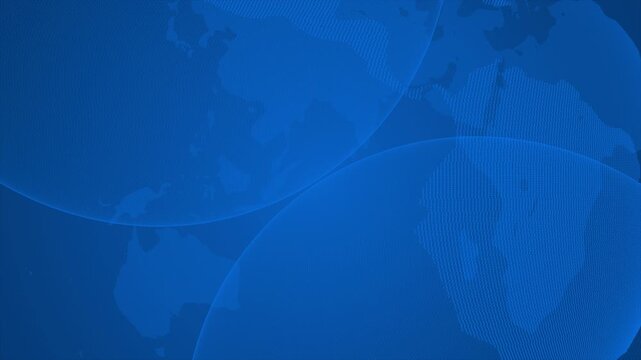 Royal blue color rotating hi tech globe hi tech design loopable dark technology background