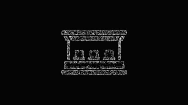 Sketch vip box icon animation - smooth progressive reveal