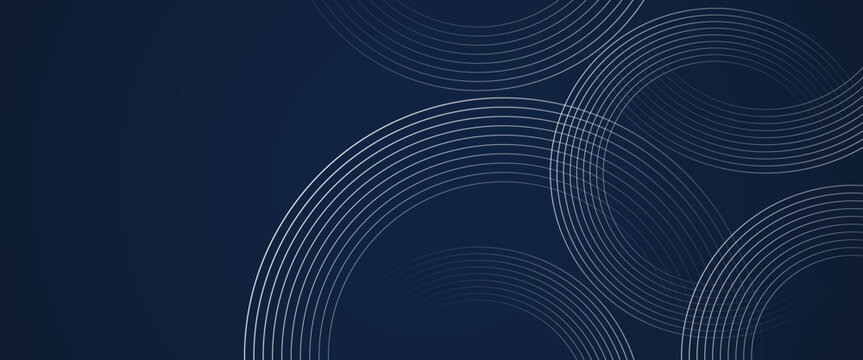 Vector modern dynamic  circles curves technology pattern lines technology pattern wave line concept geometric striped background