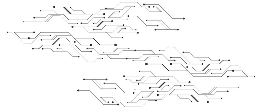 Vector digital white modern technology circuit board texture futuristic large data technologies background