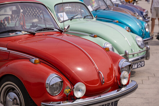 VW classic beetle car at Scheveningen beach car show