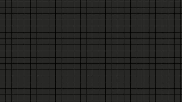 Seamless dark gray grid pattern background texture animation. Digital grid symbol for data center hardware database layout. Digital grid animation for scifi monitor.