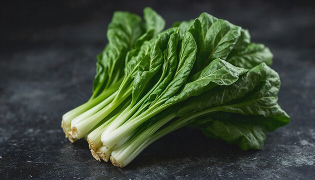 Organic and fresh bok choy or pak choi or pok choi.Brassica rapa. Vegetables.