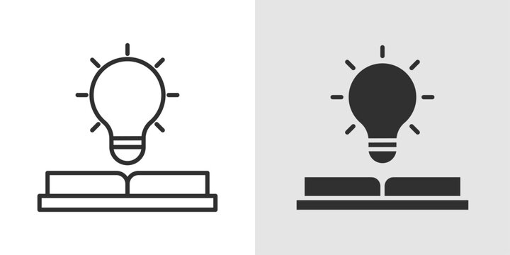 Learning Innovation Icon representing innovative learning methods, educational technology, and progress.