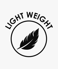 Fototapeta premium LIGHT WEIGHT SIGN VECTOR.
