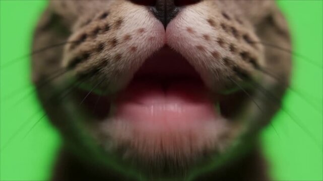 Ultra Realistic Talking Mouth Animation on Green Screen Background with Natural Lip Sync Speech 4K 60fps Motion Graphic Overlay