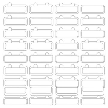 Blank Labels, Tags, Stickers, Badges, Frames, Banners, and Shapes Collection