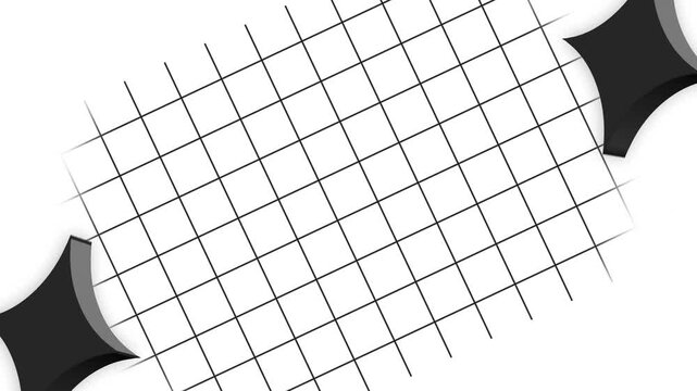 Animated Food Chopper Blade Grid Loop for Kitchen Prep and Culinary Demonstrations.
