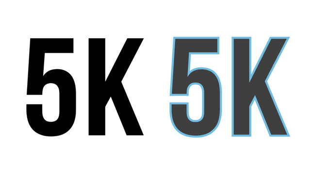 5K Text Style Icons