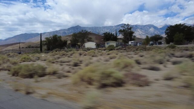 395 Scenic Byway North 4 Owens Lake to Lone Pine 13 Three Quarter L MultiCam Driving Plate Sierra Nevada Mts California