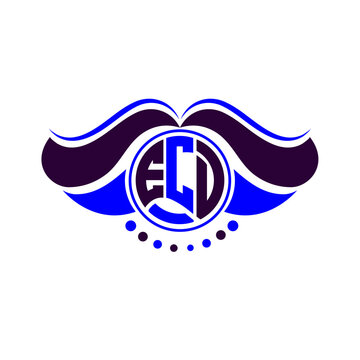 ECD letter logo creative design. ECD unique design