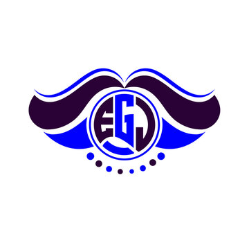EGJ letter logo creative design. EGJ unique design
