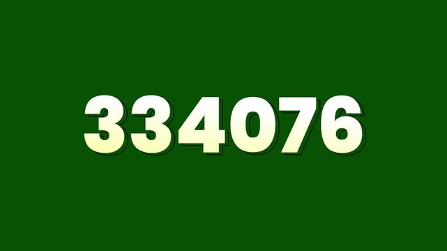 Fast-paced digital text counter changing random multi-digit numbers on a green screen.