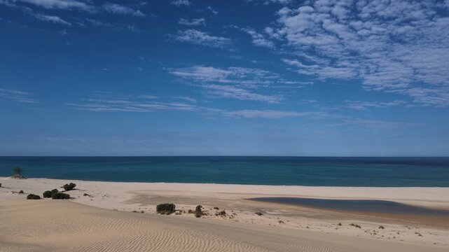 Sand dune in Bazaruto national park, Bazaruto archipelago, Bazaruto island, Mozambique