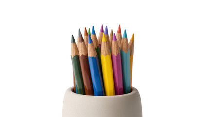 Fototapeta premium Group of colored pencils in a holder