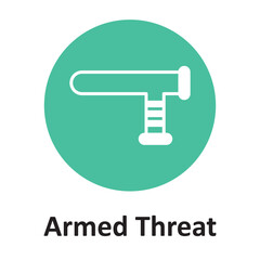 Obraz premium Armed threat Vector Icon which can easily modify or edit