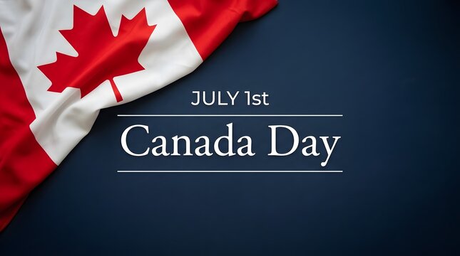 Canada day celebration with canadian flag design