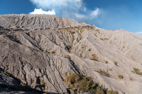 The beautiful Landscape view from Bromo Mountain, Malang, East Java, Indonesia. Bromo Mountain is a international destination to see beautiful sunrise and bromo crater