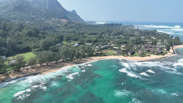 Kauai Island Hawaii Aerial View