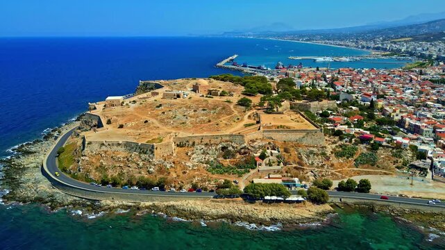 Fortezza citadel of Rethymno in Crete, Greece