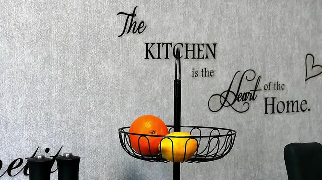 A typical kitchen interior. View.