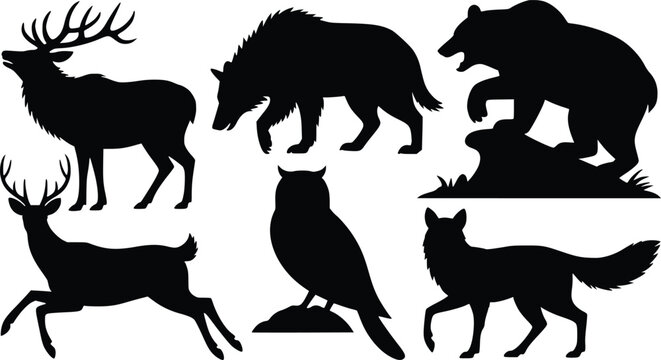 a collection of 6 8 distinct black silho 6hdzA60OXFydH7iv5ZeUUw s52N2jrNQfiea zt roLbg isolated on white background
