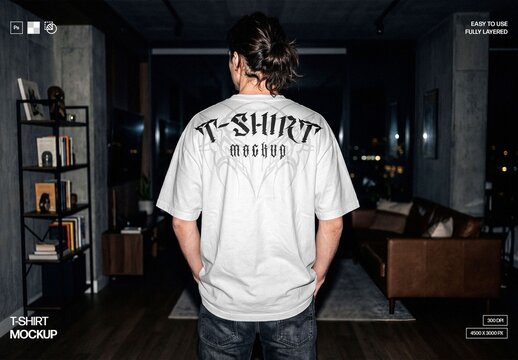 Realistic T-shirt Mockup For Apparel Branding And Merchandise Design