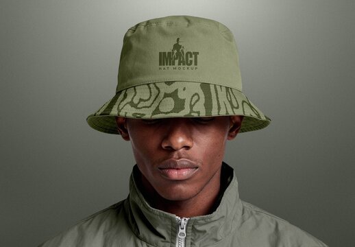 Hat Mockup For Headwear Branding And Apparel Merchandise Presentation