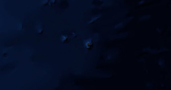 Saint Helena on Globe. Zoom into the island with Earth spinning in space. High detail physical world map with Saint Helena on it. Elements of this image furnished by NASA.