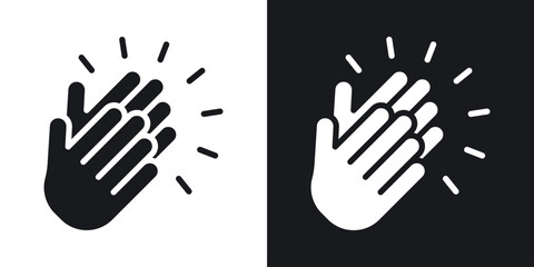 Obraz premium Clapping hands icon